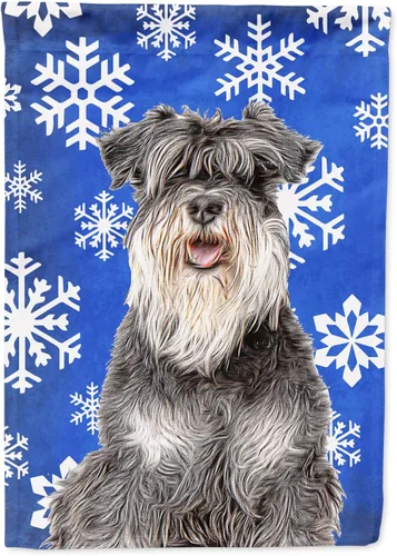 Vista 10 de Caroline's Treasures SC9374GF Bulldog English Snow flakes Holiday Garden Flag Buzón Bandera decorativa para patio exterior, patio, obras de arte