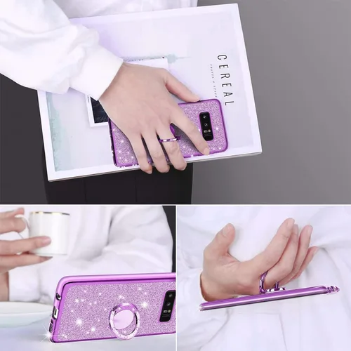 Vista 5 de Funda para Samsung Note 8 de 6.3 pulgadas, para Galaxy Note 8, a prueba de golpes, con correa y soporte para anillo, para Samsung Galaxy Note 8