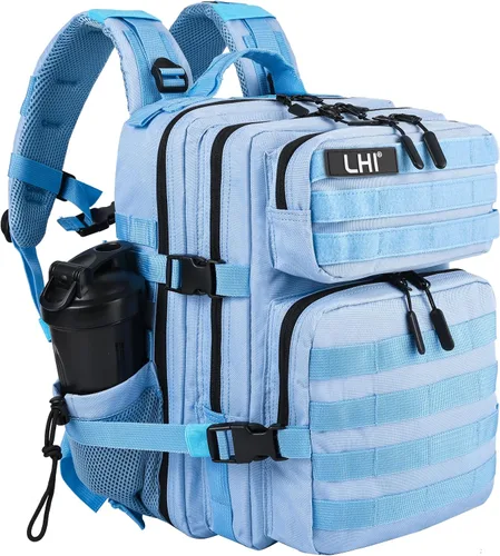 Vista 40 de LHI Mochila Militar Táctica para Hombres y Mujeres 25L/35L Mochila de Asalto del Ejército Bolsa Mochila Pequeña con Portabotellas