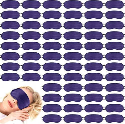 Vista 11 de Tarpop 100 cubrebocas para dormir con correa ajustable para juegos, fiestas, trabajo en equipo, viajes, envuelta individualmente, para mujeres