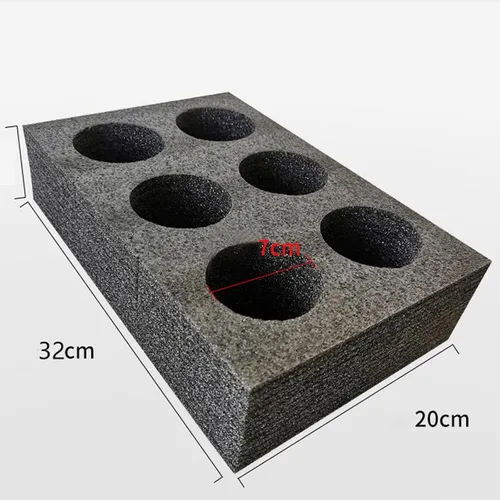 Vista 2 de Yajuyi Bandejas de espuma para café para llevar, herramienta de embalaje de bebidas, portador de bebidas para té, tiendas de comida para llevar, 6