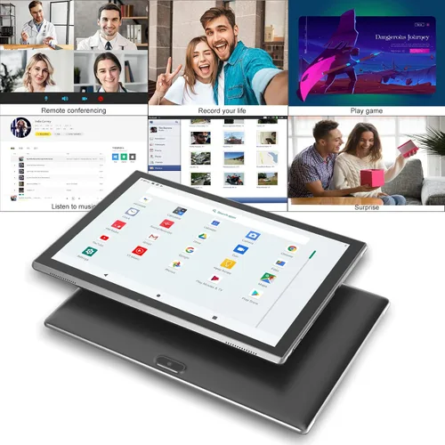 Vista 2 de ZZB Tablet PC de 10 pulgadas Android 15, tabletas Android de 10.1 pulgadas DDR4 8GB RAM 32GB ROM 2MP+8MP Cámara dual 5G WiFi-6 BT Soporte 1TB