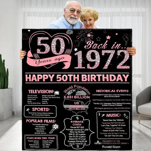 Vista 8 de Back in 1933 - Manta de cumpleaños personalizada para abuela, abuelo, ideas de regalos de cumpleaños para esposa, marido, mamá, papá, amigos, manta