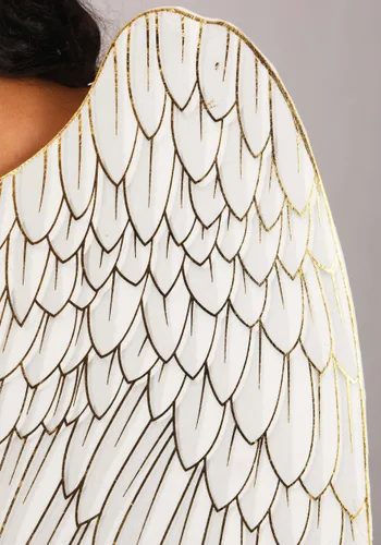 Vista 6 de Disfraz de Ángel Premium para Mujer Talla Plus Multicolor