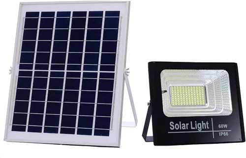 Vista 8 de BSOD Foco solar de 40 W para exteriores, máximo 4485 lm, IP66, impermeable, con control remoto, reflector LED con batería incorporada, lámpara