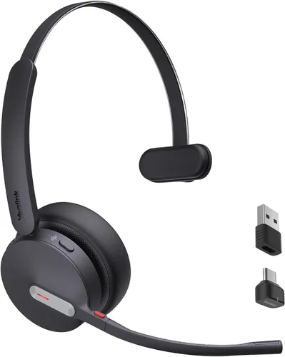 Vista 12 de Yealink BH70 Mono Bluetooth Teams Headset with AI Mic for Work from Home PC Negro (Equipos)