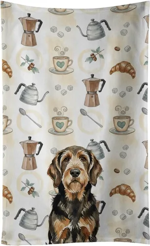 Vista 91 de Caroline's Treasures Afghan Hound - Toalla de cocina para barra de café, terciopelo frontal y lazo de algodón, lavable a máquina Sabueso afgano