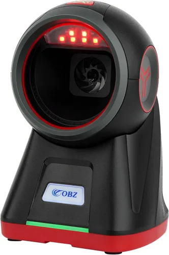 Vista 9 de OBZ Escáner de código de barras inalámbrico 2D, Bluetooth y 2.4G y USB con cable 3 en 1, lector de código QR omnidireccional manos libres