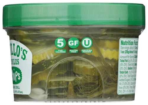 Vista 7 de Grillo's Pickles Rodajas de Pepinillos Eneldo Clásico, 16oz
