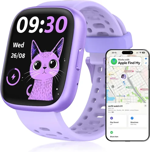Vista 8 de Reloj de seguimiento de fitness, no requiere aplicación/teléfono, podómetro, relojes compatibles con Apple Find My, frecuencia cardíaca, monitor