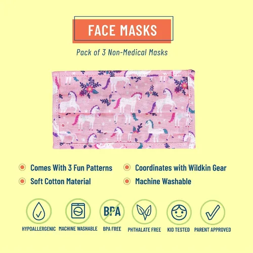 Vista 5 de Wildkin - Mochila infantil de 15 pulgadas con máscara facial (unicornios mágicos)