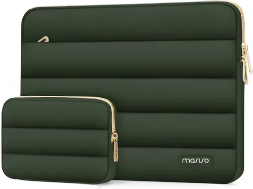 Vista 31 de MOSISO Funda para laptop de 13.3 pulgadas, 13-13.3 pulgadas funda de Marrón