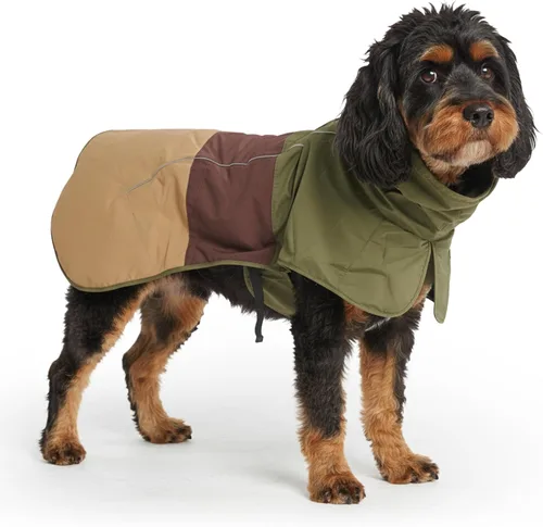 Vista 70 de Spark Paws - Chaqueta impermeable para perros, resistente al viento, para perros pequeños, medianos, grandes y extragrandes, traje reflectante