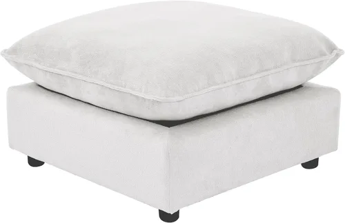 Vista 49 de Iroomy Oversized Modular Sectional Sofa, Chenille Cloud Couch, Deep Comfy Seat, 4-Seater Sofas, Couches, Living Room, Beige