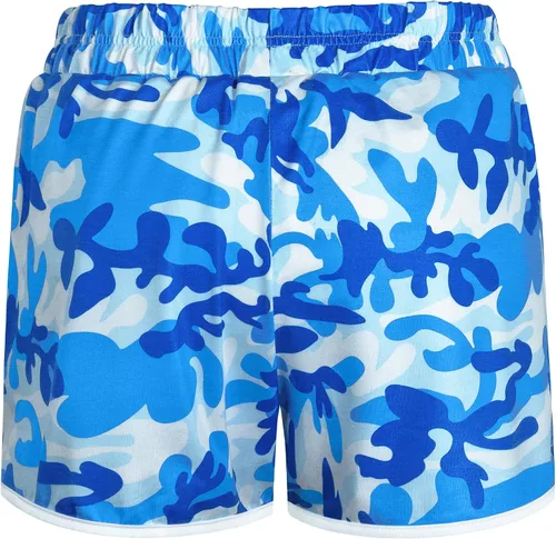 Vista 2 de Fulbelle - Pantalones cortos deportivos de doble capa para mujer, elásticos, con bolsillos