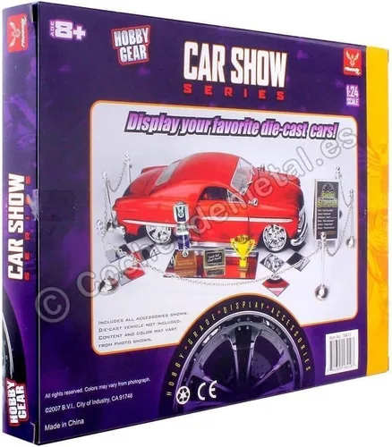 Vista 2 de Juego de accesorios ganadores de trofeos para autos modelo 1/24 de Phoenix Toys