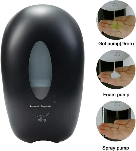 Vista 7 de Dispensador automático de jabón montado en la pared, gel de energía de batería, spray de espuma líquida, dispensador de desinfectante de manos