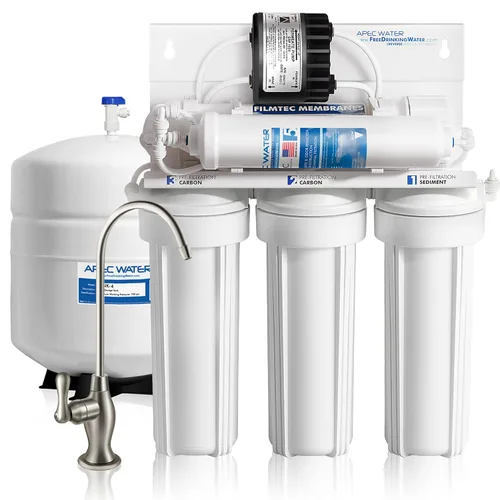 Vista 10 de APEC Water Systems RO-PUMP-120V Sistema de filtración de agua potable de ósmosis inversa ultra seguro de nivel superior con bomba de refuerzo