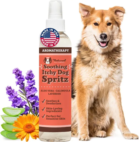Vista 9 de Natural Dog Company Itchy - Champú para perros – Champú hipoalergénico para perros para aliviar la picazón en la piel, aloe vera, jojoba, algas
