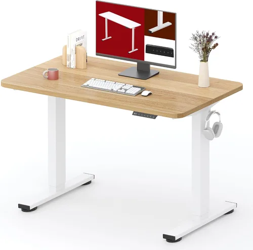 Vista 15 de SANODESK - Escritorio de pie móvil de una pieza con resorte de gas de 32 x 20 pulgadas