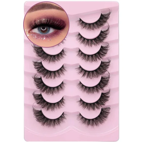 Vista 10 de Pestañas postizas de visón de 3D con volumen completo de 18mm, pestañas postizas gruesas de aspecto natural, extensiones de pestañas falsas 5 pares