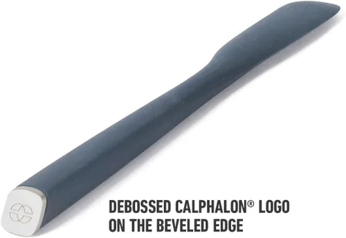 Vista 7 de Calphalon Raspador de tarros de borde, espátula de silicona de 9 pulgadas, raspador de limpieza flexible para tarros, botellas y recipientes
