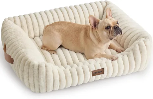 Vista 9 de ZOMISIA Cama para perros pequeños, cama para gatos de interior con funda
