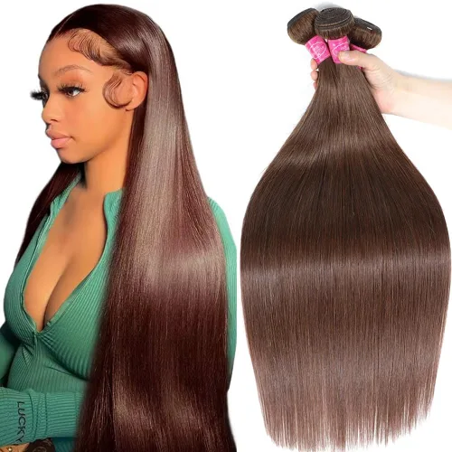 Vista 11 de Younsolo Paquetes de pelo lacio brasileño, cabello humano virgen 100% sin procesar, color negro natural, 4 paquetes, 12, 14, 16 y 18 pulgadas