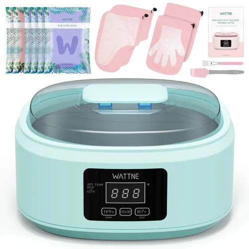 Vista 14 de Máquina de cera de parafina para manos y pies - Kit de calentador de cera de parafina hidratante con temporizador automático y función de mantener