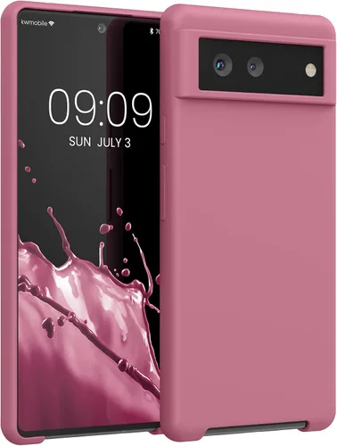 Vista 281 de kwmobile Funda Compatible con Google Pixel 6 Pro - Funda de Teléfono de Silicona TPU con Acabado Suave - Azul Caribe