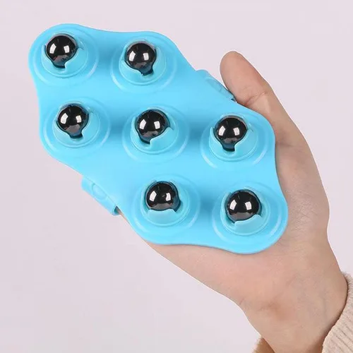 Vista 6 de Rodillo corporal de mano para tratamiento de celulitis, herramienta de masaje de terapia magnética para relajación muscular y alivio del dolor