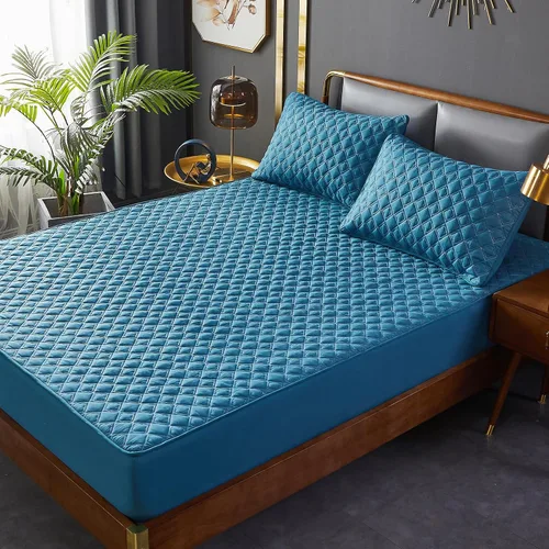 Vista 14 de ZIQINPSQ Sábana bajera amarilla tamaño twin, sábana bajera de bolsillo profundo, cálida para invierno, transpirable, antideslizante, perfecta