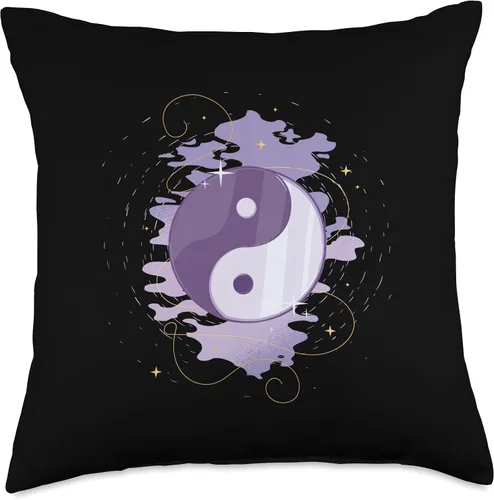 Vista 4 de klamottn Harmony in Purple - Almohada de 16 x 16 pulgadas, multicolor
