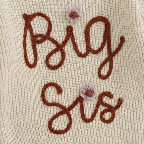 Vista 89 de VISGOGO Suéter a juego para hermanitas grandes y pequeñas, ropa de una sola pieza