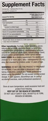 Vista 4 de Rabano Yodado Liquid 16 Fl Oz - Tamaño extra - Suplemento Vitamina B12, B6 y Tiamina (1 mes de suministro) Líquido de rábano ionizado con yodo