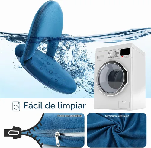 Vista 6 de Nnewvante Silla de suelo, respaldo ajustable de 42 posiciones, azul