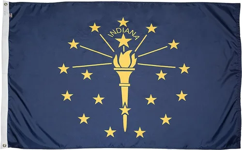 Vista 25 de FlagSource Bandera del estado de Alabama, material de nailon 200D con certificación FMAA, resistente, fabricada en Estados Unidos, resistente a