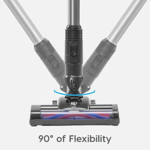 Vista 8 de IRIS USA Aspiradora ciclónica inalámbrica con cabezal de cepillo motorizado, base de soporte y 4 accesorios, barra de succión de 60 K RPM, batería