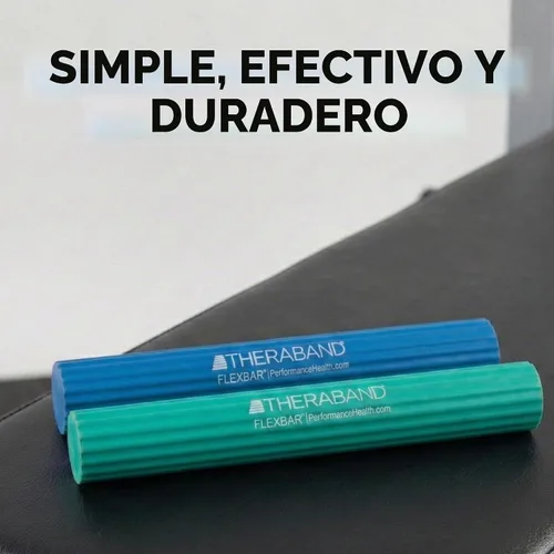 Vista 4 de THERABAND FlexBar, Resistance Bars for Tennis Elbow & Grip Strength, Color-Coded Therapy Bars for Tendonitis & Golfer’s Elbow