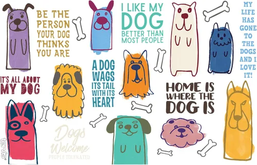 Vista 2 de Tervis Vaso térmico de doble pared con aislamiento de Dog Sayings hecho en Estados Unidos mantiene las bebidas frías y calientes, 16 onzas, clásico