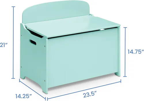 Vista 5 de Delta Children MySize Deluxe - Caja de juguetes, color menta
