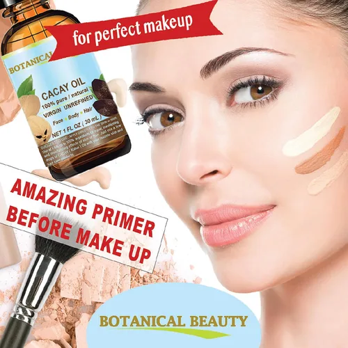 Vista 5 de Botanical Beauty CACAY ACEITE 100% puro natural virgen sin refinar Aceite portador prensado en frío WILD GROW 1 fl oz 1.0 fl oz para cara, piel