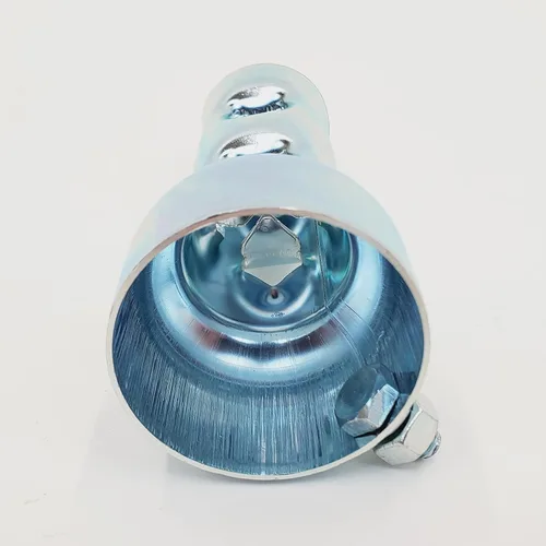 Vista 4 de Bafle de escape corto de 4 pulgadas para tubos de escape y silenciadores de 2 pulgadas de diámetro exterior - Reductor de ruido/silenciador - Se