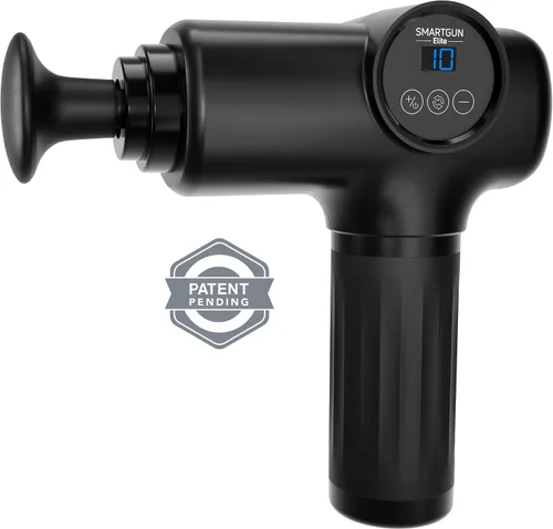Vista 2 de SPA SCIENCES - SmartGun Elite - Masajeador terapéutico de percusión de tejido profundo - para dolor muscular - con cabezales intercambiables, 10