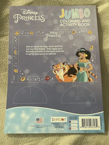 Vista 4 de Bendon Disney Princess - Libro para colorear y actividades con la princesa Tiana y Ariel