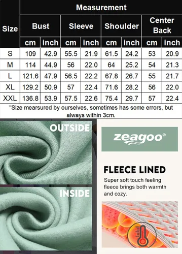 Vista 6 de Zeagoo Sudaderas con capucha corta con media cremallera para mujer, de forro polar, manga larga, para otoño e invierno con bolsillos