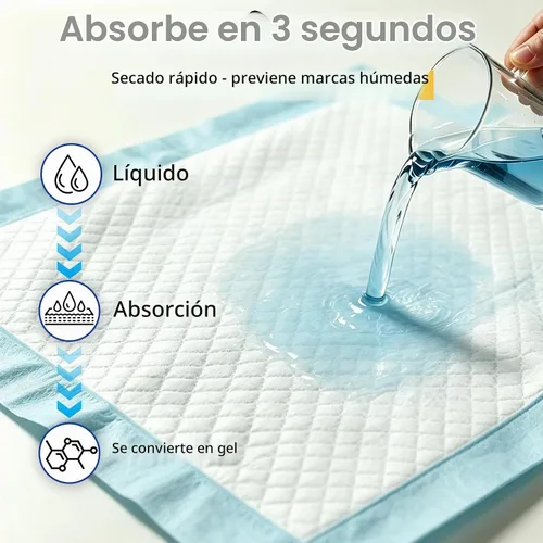 Vista 3 de 100 Count Dog Pee Pads 34" x 28", Super Absorbent Leak-Proof Training Pads