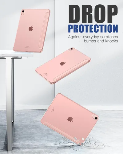 Vista 6 de MoKo funda para iPad Air de 4ta generación, 2020, pulgadas, funda para iPad Air 4 de 10.9 pulgadas, diseño delgado y ligero, con soporte, protector
