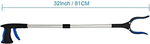 Vista 2 de Irfora Pastilla plegable de aluminio de 32 pulgadas que alcanza la ayuda giratoria de goma Gper extensor de brazo largo para ancianos