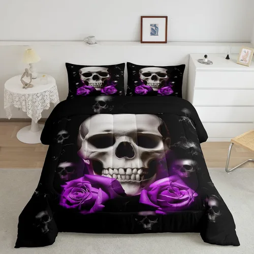 Vista 10 de Juegos de ropa de cama de piel de vaca con patchwork, edredón con estampado de piel de vaca, juego de edredón de animales de granja para niños